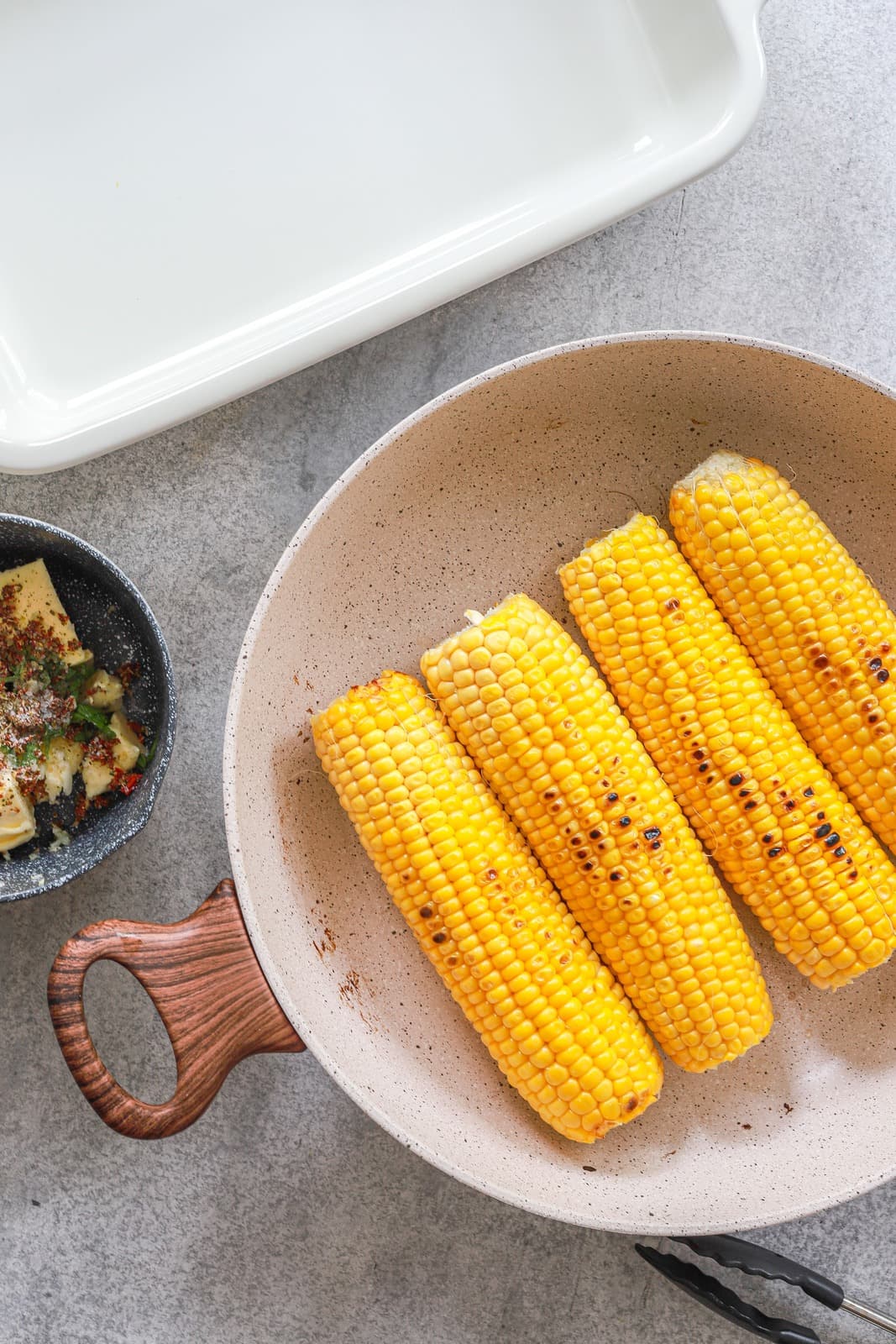 Then, prepare the corn
